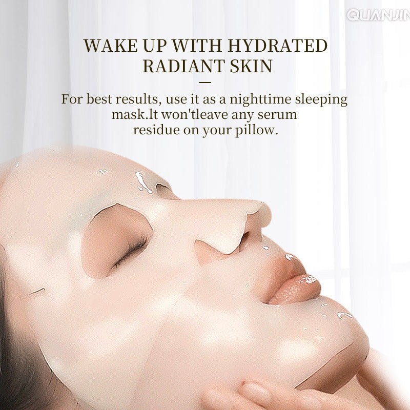 Bio-Collagen Real Mask Sheet Face Mask with White to Transparent Collagen Effect