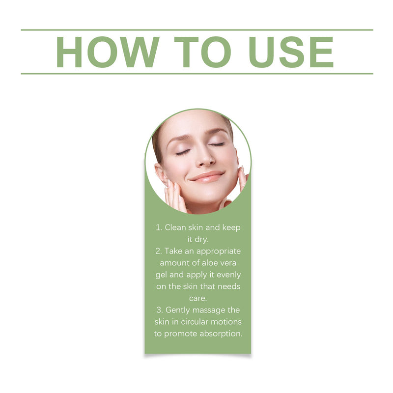 OceAura Aloe Vera Moisturizing Gel - Gentle Nourishing & Refreshing Facial Gel
