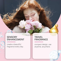 Roxelis Rose Perfumed Solid Balm Elegant Refreshing Silky Light Perfumed Portable Pocket Solid Balm