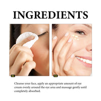 WIYUN Retinol & Collagen Moisturizer Eye Cream, Lightening Dark Circles And Bags Under Eyes Moisturizing Firming Care Multi-Effect Eye Cream