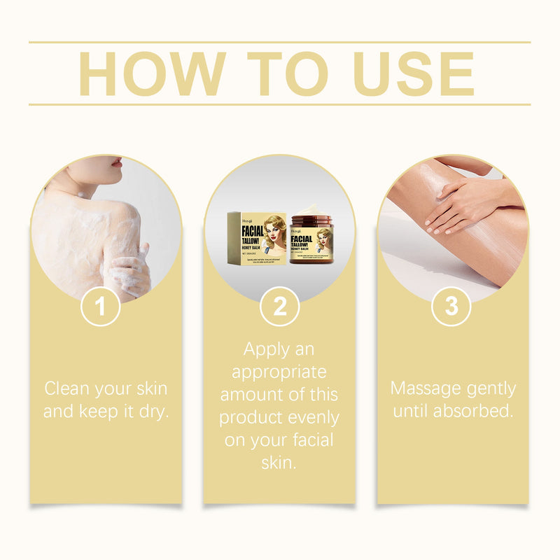 Hoygi Tallow Honey Moisturizer, Deeply Hydrates And Moisturizes Tender, Improves Dry Redness, Soothes And Protects Skin