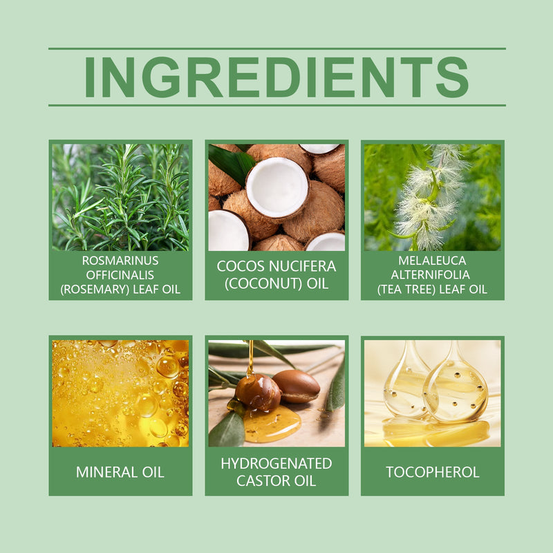 Hoegoa Rosemary Hair Care Essential Oil Nourishes And Hydrates Hair, Hydrates And Softens Hair Care Oil