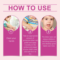 Wiieey Children's Protection Bitter Nail Lotion Children's Protection Against Biting Babies Avoid Fingernail Baby Bitters