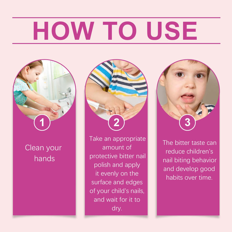 Wiieey Children's Protection Bitter Nail Lotion Children's Protection Against Biting Babies Avoid Fingernail Baby Bitters