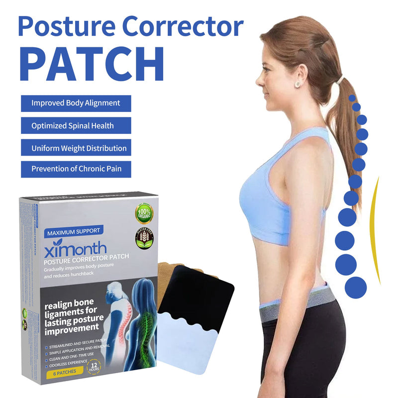 Postural Correction Patch, Shoulder Lumbar Spine Back Posture Correction Back Anti-Hunchback Body Care Patch