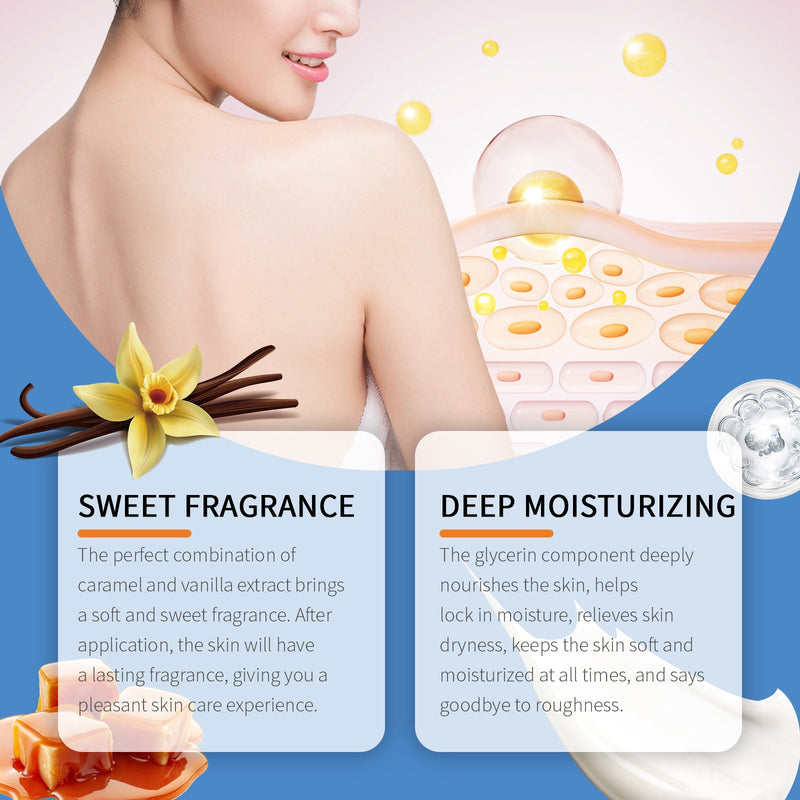 Caramel Vanilla Moisturizing Body Lotion Gently Nourishes, Hydrates, Brighens And Moisturizes Tender Skin