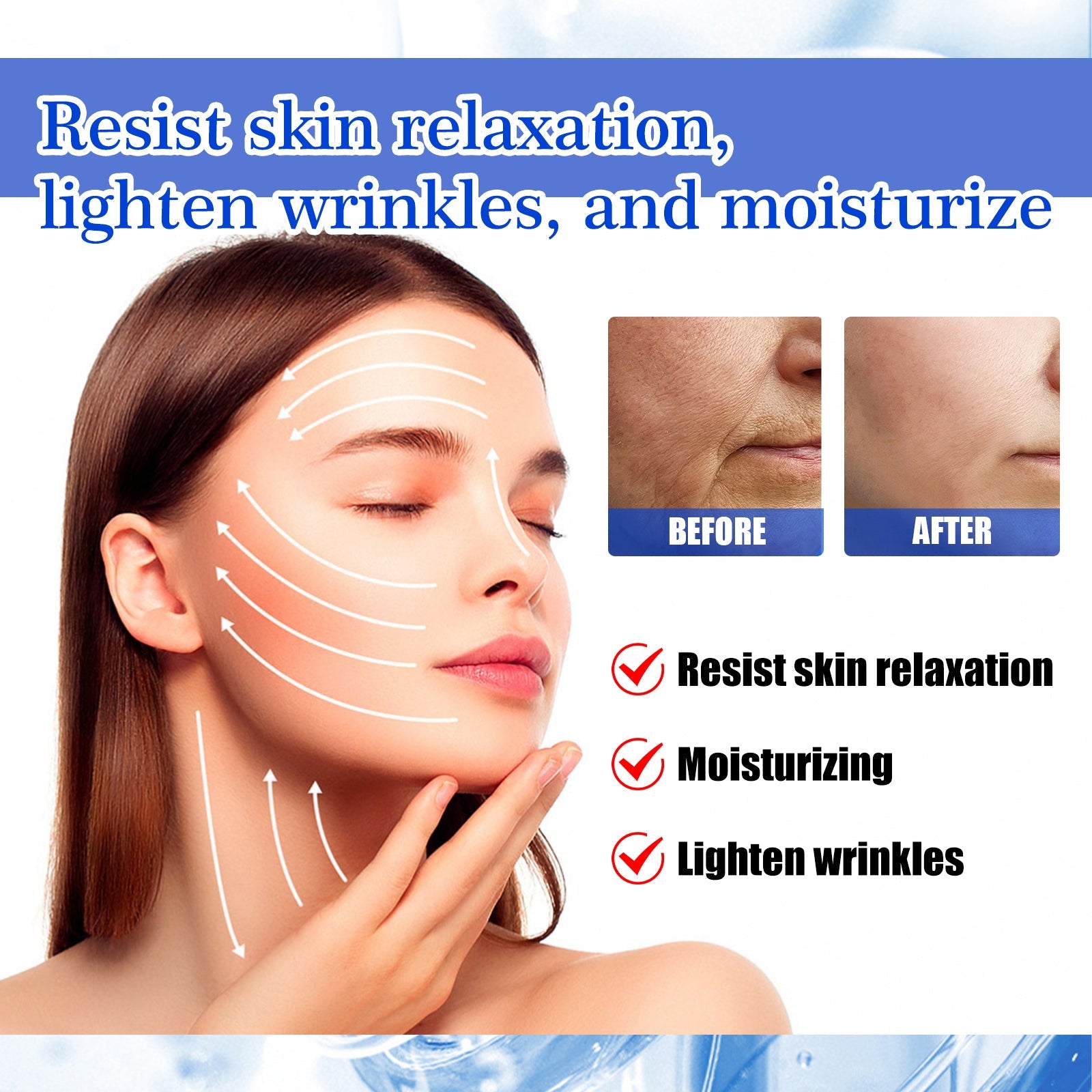 Hydrating Anti-Wrinkle Essence, Smoothing Fine Lines, Hydrating Firming Skin And Anti-Aging Essence