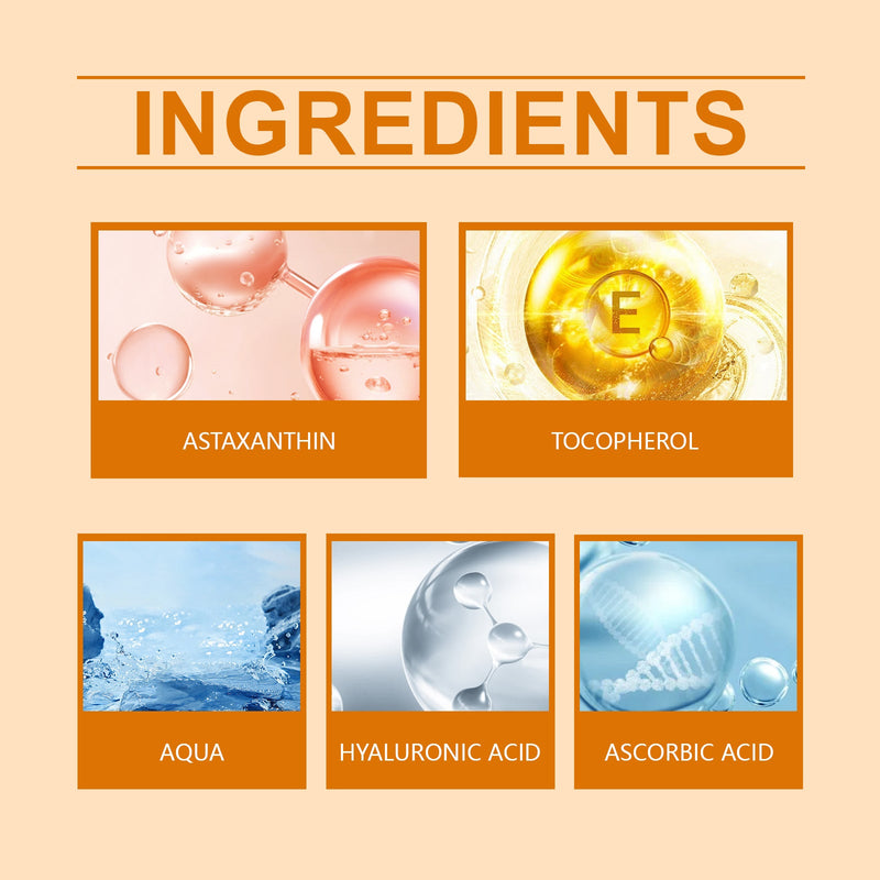 Astaxanthin Ampoule Essence Nourishes And Improves Skin Elasticity Gentle And Hydrating Ampoule Essence