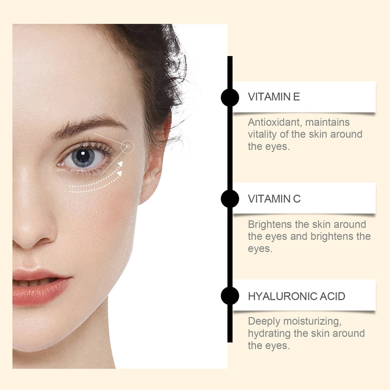 EELHOE Vitamin C Brightening and Firming Eye Cream Stick reduces fine lines and improves eye area and nourishes eyes gently