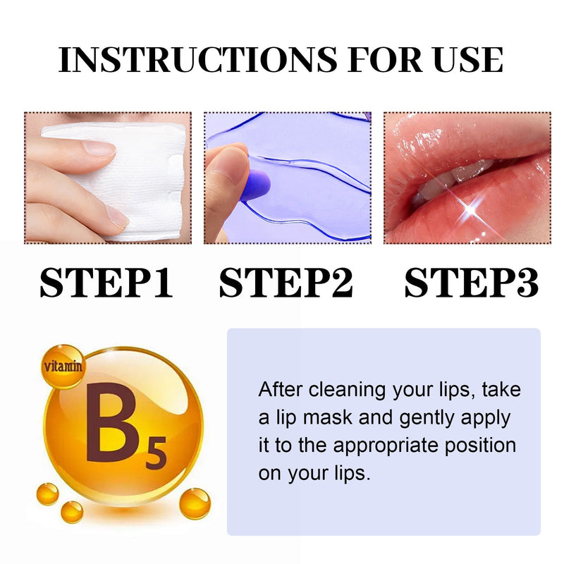 Marine Collagen Lip Mask, Winter Moisturizing And Hydrating Anti-Freeze Cracking Fade Lip Lines Easy Absorption Lip Film