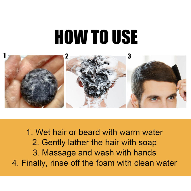 Black Soap, Black Dense Hair Care Clean Scalp Supple And Strong Shampoo Soap