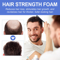 OUHOE Men's Dense Hair Foam Mousse, Clean Repair Hair Root, Dense And Moisturizing Hair Mousse
