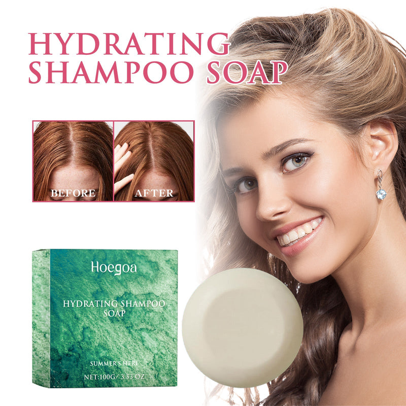 Hydrating Shampoo Soap, Mild Refreshing Oil Control Clean Soft Gloss Hair Nourishing Shampoo Soap