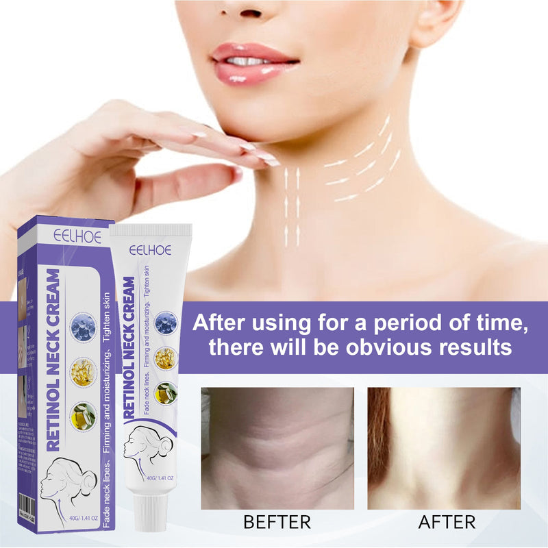 Retinol Neck Cream, Reduces Neck Lines, Moisturizes And Tightens Neck Skin Neck Massage Cream