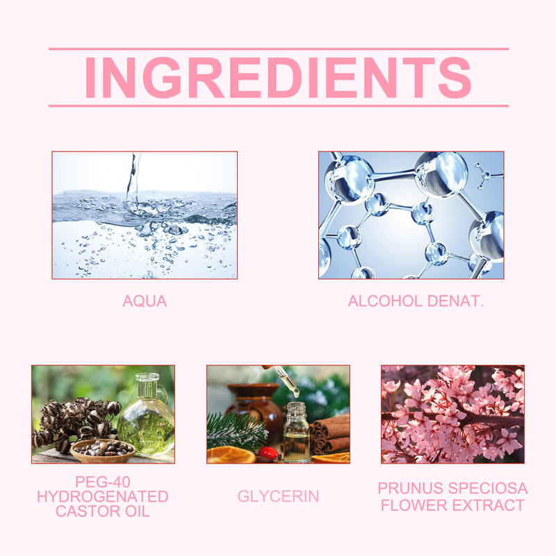 Cherry Blossom Body Hair Eau De Parfum Spray Elegant Fresh Dating Atmosphere Natural Niche Eau De Parfum Spray