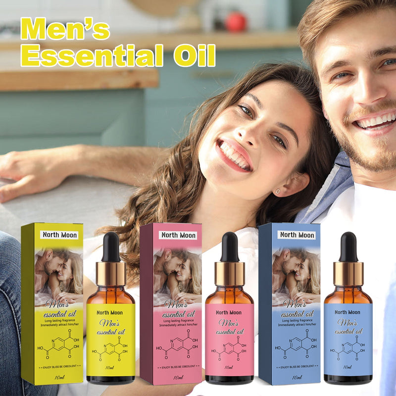 North Moon Men's Essential Oil, Natural Fresh Body Fragrance Essential Oil For Men And Women Lasting Fragrance