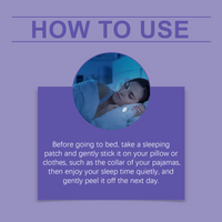 Ximonth Stress Relief Night Patch, Night Lavender Fragrance Pamper Sleeping Home Body Care Patch