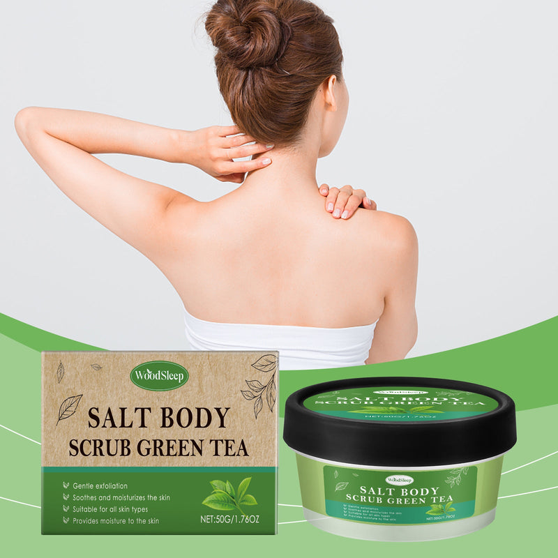 WoodSleep Green Tea Body Scrub Gently Cleanses, Moisturizes, Moisturizes And Delicate Skin