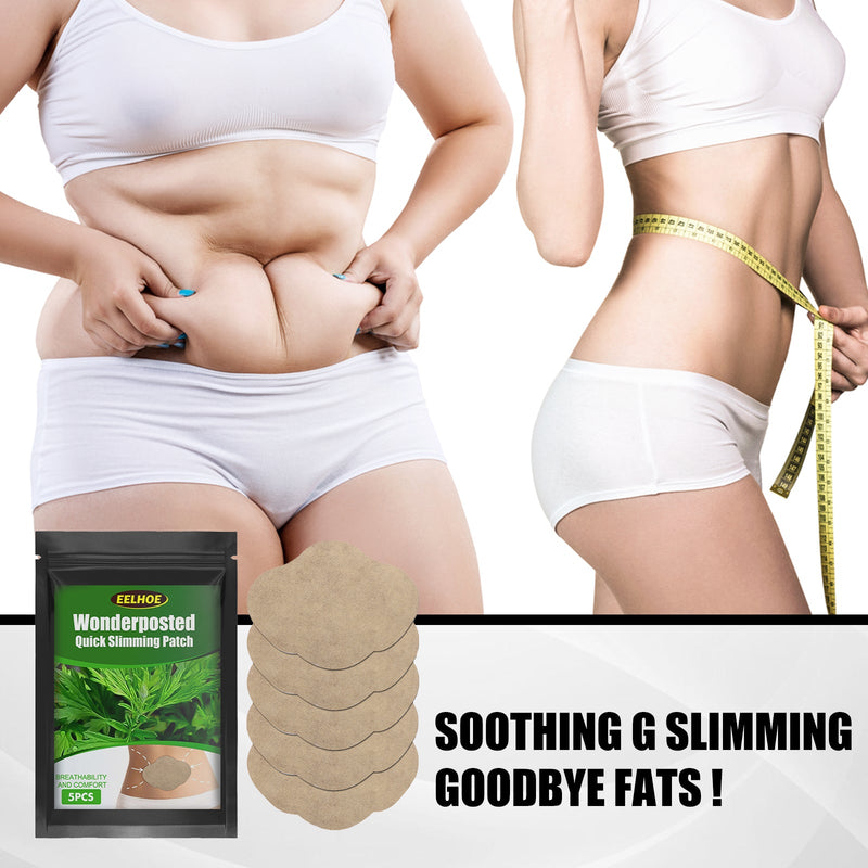 EELHOE Wormwood Slimmed Belly Button Sticker, Slimming Firming and Shaping Belly Patch