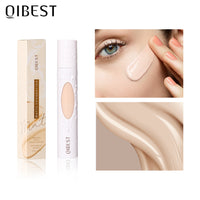 QIBEST Liquid Foundation Long-lasting Concealer Moisturizing Brightening Matte Natural Liquid Foundation Nude Makeup Conditioner