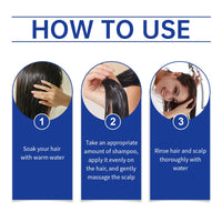 Jaysuing Copper Peptide Hair Care Shampoo Nourishes Scalp Hair Follicles Smooth Hair Roots Moisturizing Moisturizing Shampoo