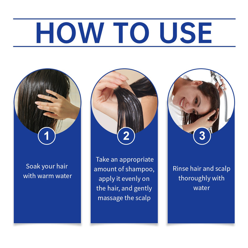 Jaysuing Copper Peptide Hair Care Shampoo Nourishes Scalp Hair Follicles Smooth Hair Roots Moisturizing Moisturizing Shampoo