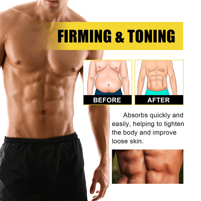 Muscle Strengthening Abs Cream, Strengthen Tight Muscles Abdominal Muscle Waistcoat Line Exercise Oil Sweat Fever