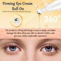 Firming Eye Cream Roll On, Repair Eye Cream Reduces Fine Line Bags Dark And Tight Moisturizing Ball