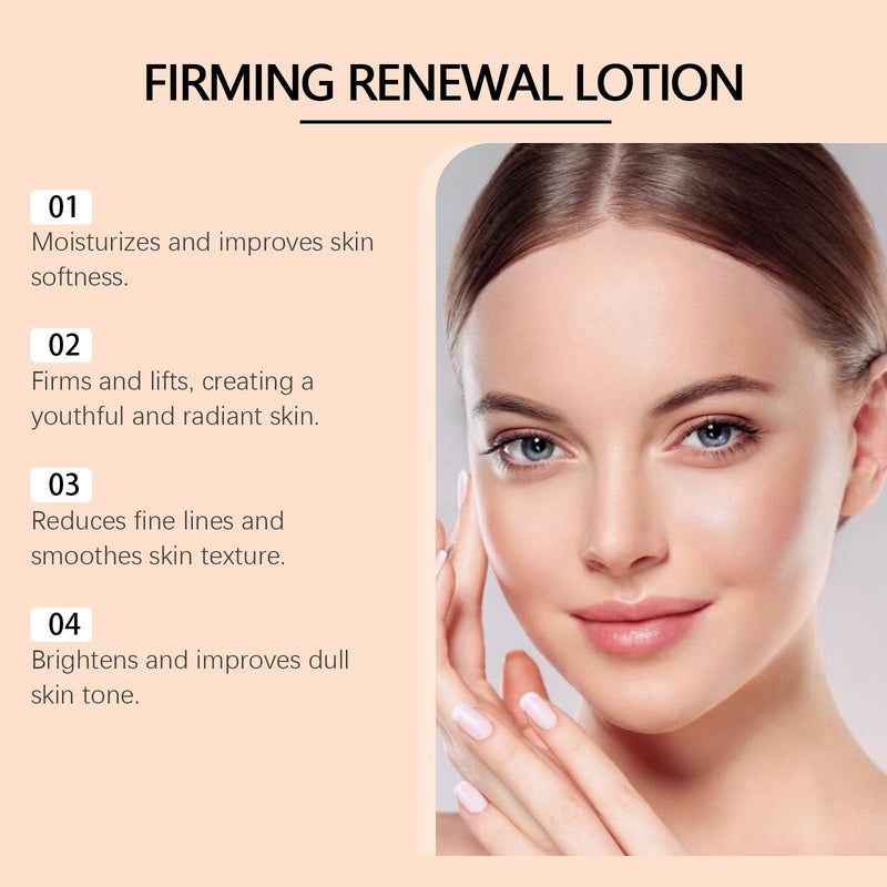 Firming Skin Care Lotion Moisturizes Fine Lines And Softens Facial Skin