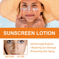 Sunscreen Lotion, Outdoor Body UV Isolation Skin Protection Hydrating Refreshing Not Greasy
