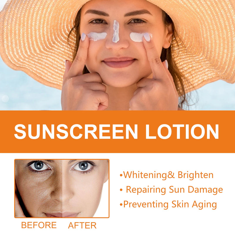 EELHOE Sunscreen Lotion - UV Protection, Hydrating Non-Greasy Care