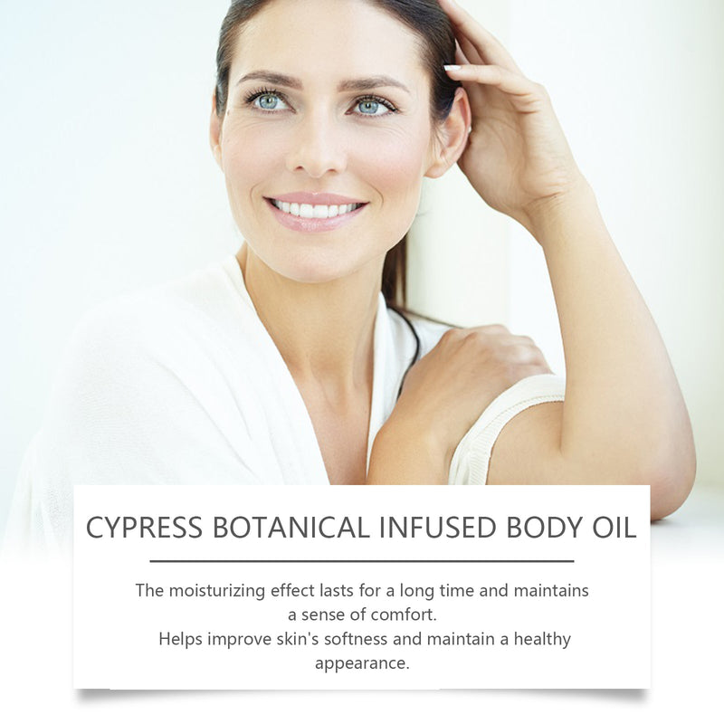 Cypress Body Oil，Daily Gently Moisturizes Whole Body Skin With Cypress Plant Body Care Massage Essential Oil