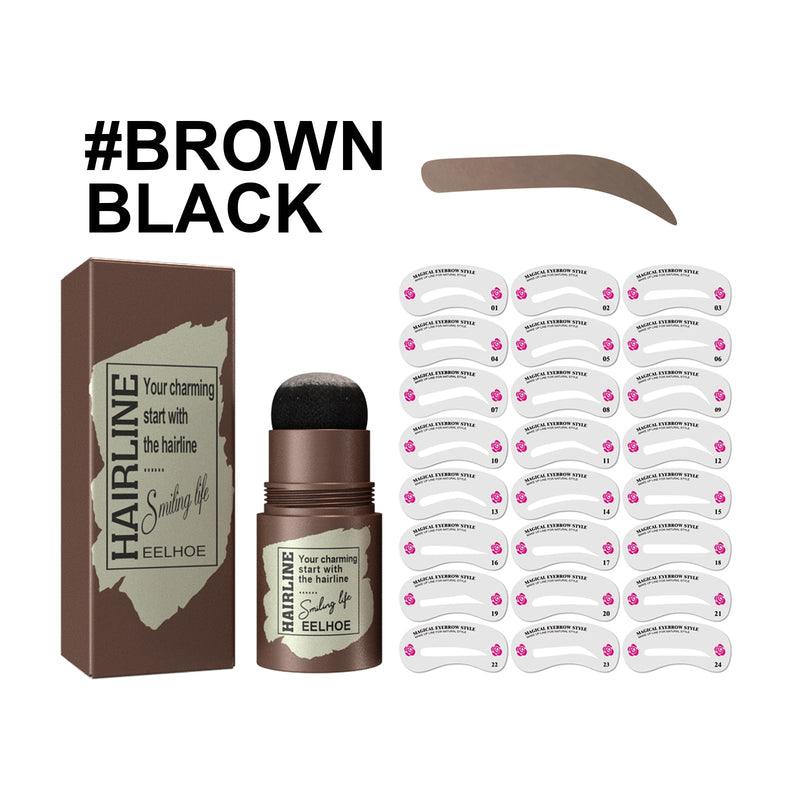 EELHOE Hairline Brow Print Brow Cake Hairline Brow Print Natural Lazy Eyebrows Quick Makeup Brow Print