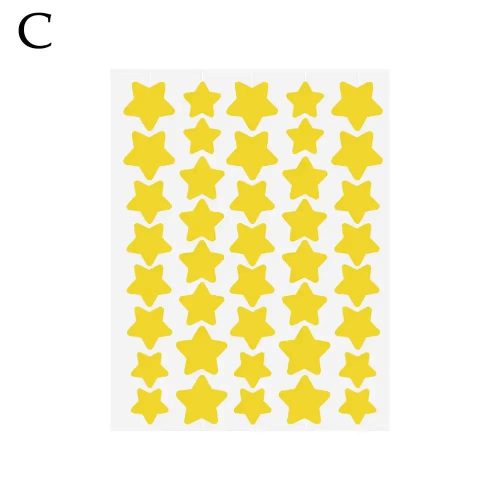 Ys00141--40Pcs Colorful PE Pimple Patches Cute Star Shaped Pimple Cover Sticker Invisible Pimple Cover Removal Pimple Patch