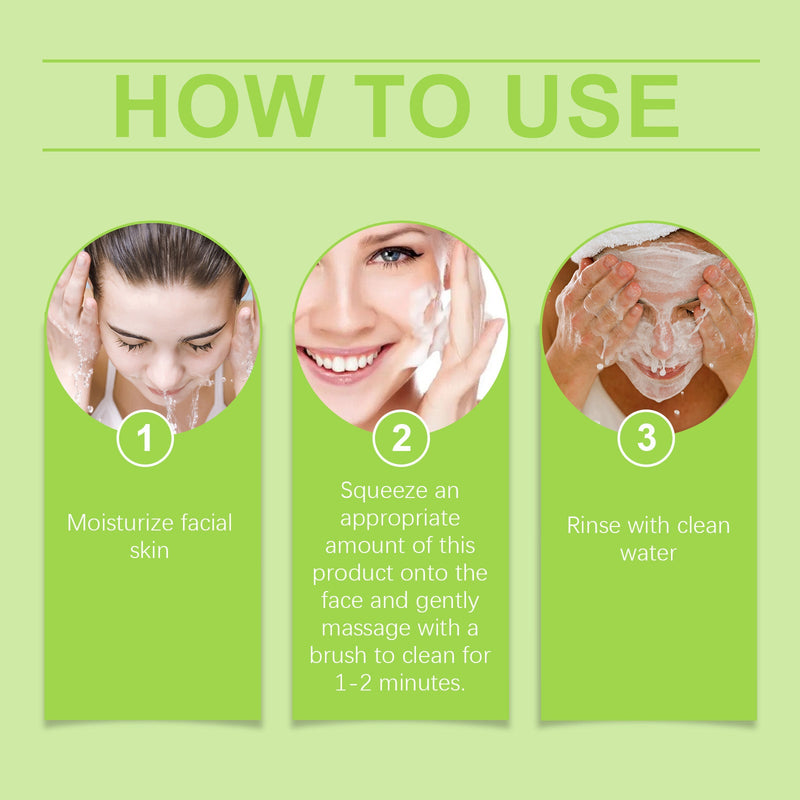 West&Month Green Tea Foam Cleanser Gently Cleanses Facial Skin, Delicate Pores, Refreshing And Moisturizing
