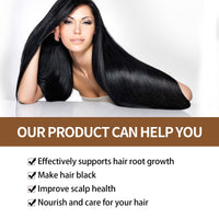 Dark Hair Shampoo, Polygonum Multiflorum Essence Moisturizes And Nourishes Hair Natural Black Hair Silky Glossy Shampoo