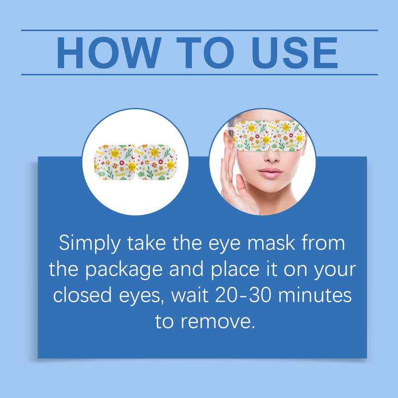 Sleep Steam Eye Mask, Gentle Hot Compress To Relieve Eye Fatigue And Improve Sleep Quality Daily Use