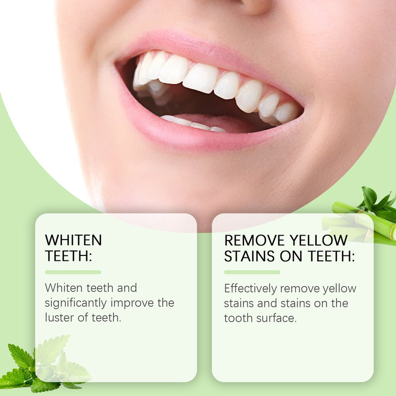 Oralhoe Bamboo Brightening Toothpaste Gently Cleans Teeth Protect Enamel Hygiene Care Improve Yellow Tooth Toothpaste