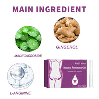 Natural Feminine Gel, Women's Deodorizing Body Odor Relief Itchy Discomfort Care Gel