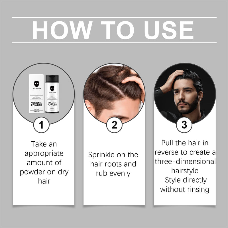 Jaysuing Natural, Refreshing, Fluffy, Voluminous And Oil-Controlled Hair Styling Powder, Portable Styling Powder For Hair Care