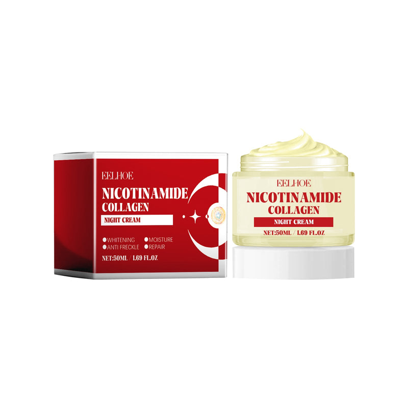 Nicotinamide Collagen Cream, Hydrating Whitening Skin Repair Melanin Day Cream Night Cream