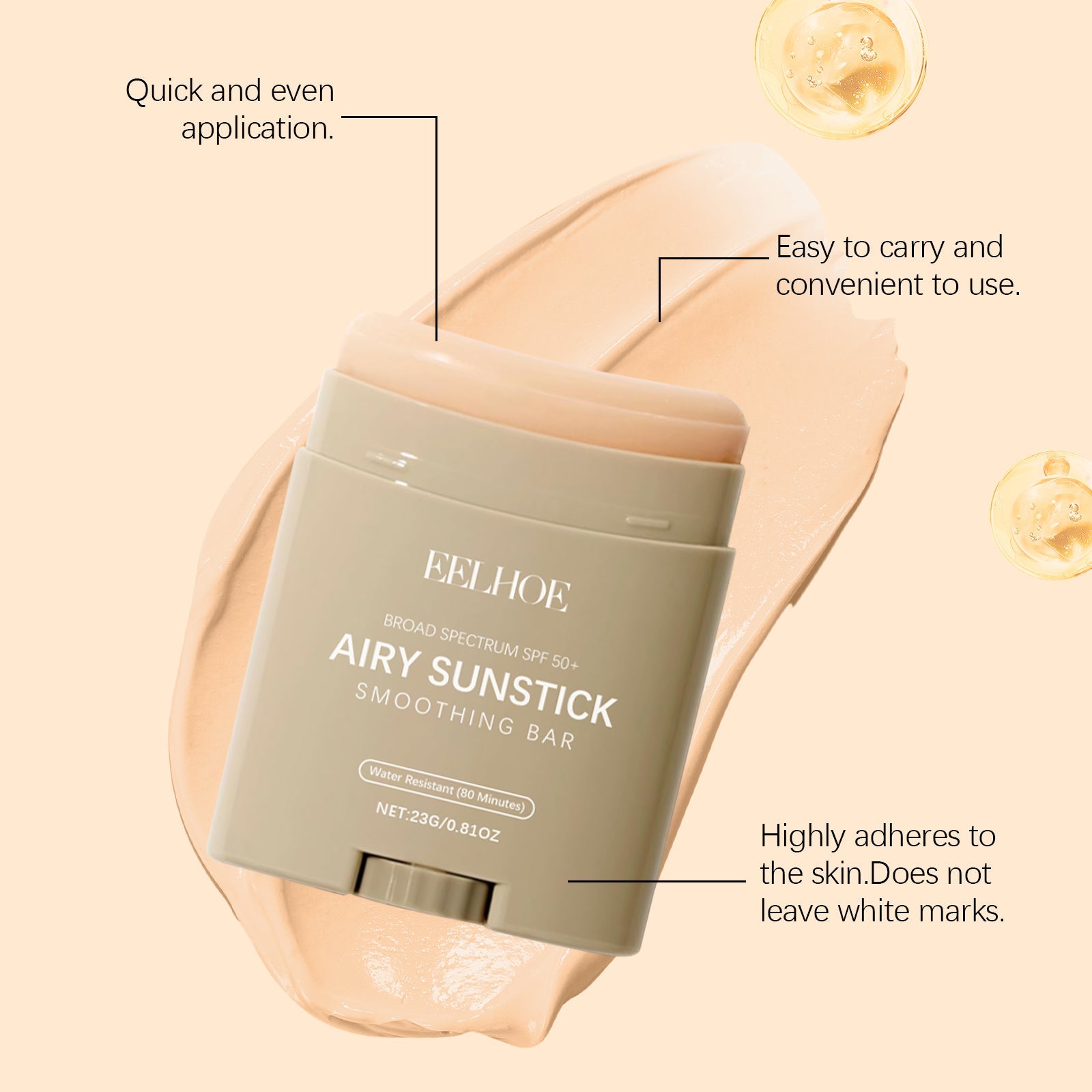 EELHOE Refreshing And Moisturizing Protective Stick: Summer Moisturizing And Caring For Radiant Skin, Refreshing And Non-Greasy Protective Stick