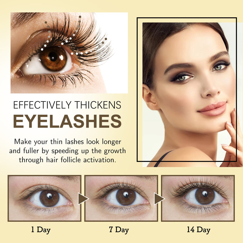 EELHOE Mascara Gentle, Flawless, Long And Curling Eyelash Moisturizes Dark And Thick Brows