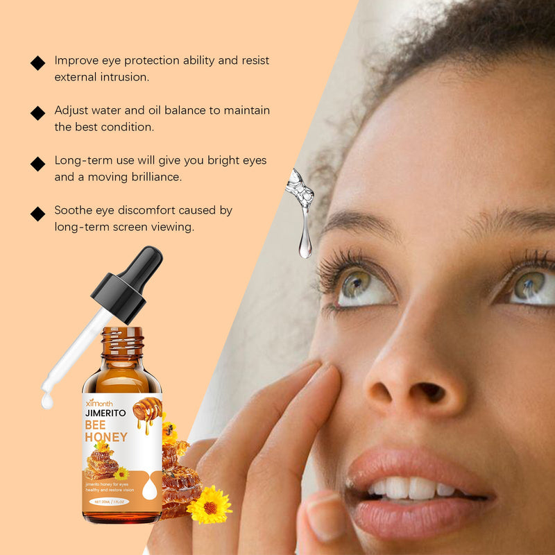 Jimerito Honey For Eyes, Refreshing, Moisturizing And Soothing Eye Drops For Dry And Astringent Eyes