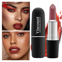New Frosted Bullet Fog Matte White Lipstick Small Pepper 12 Color Moisturizing Lipstick