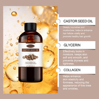 WoodSleep Skin Care Castor Oil Hydrating Repair Hydrating Nourishing Hair Follicle Care Soft Multi-Effect Essence