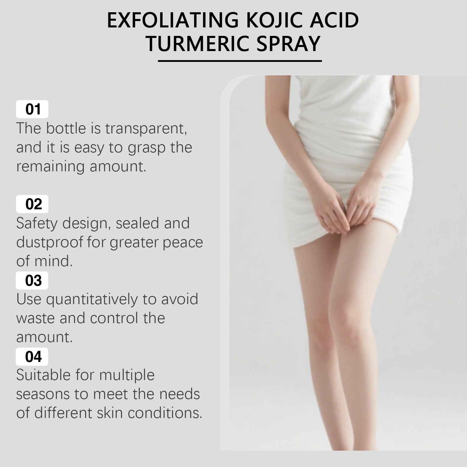 OCEAURA Kojic Acid Turmeric Cutin Cleaning Spray
