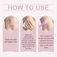 OceAura Nourishing Skin Hair Removal Cream, Gentle Non-Irritating Clean Body Skin Smooth Hair Removal Cream