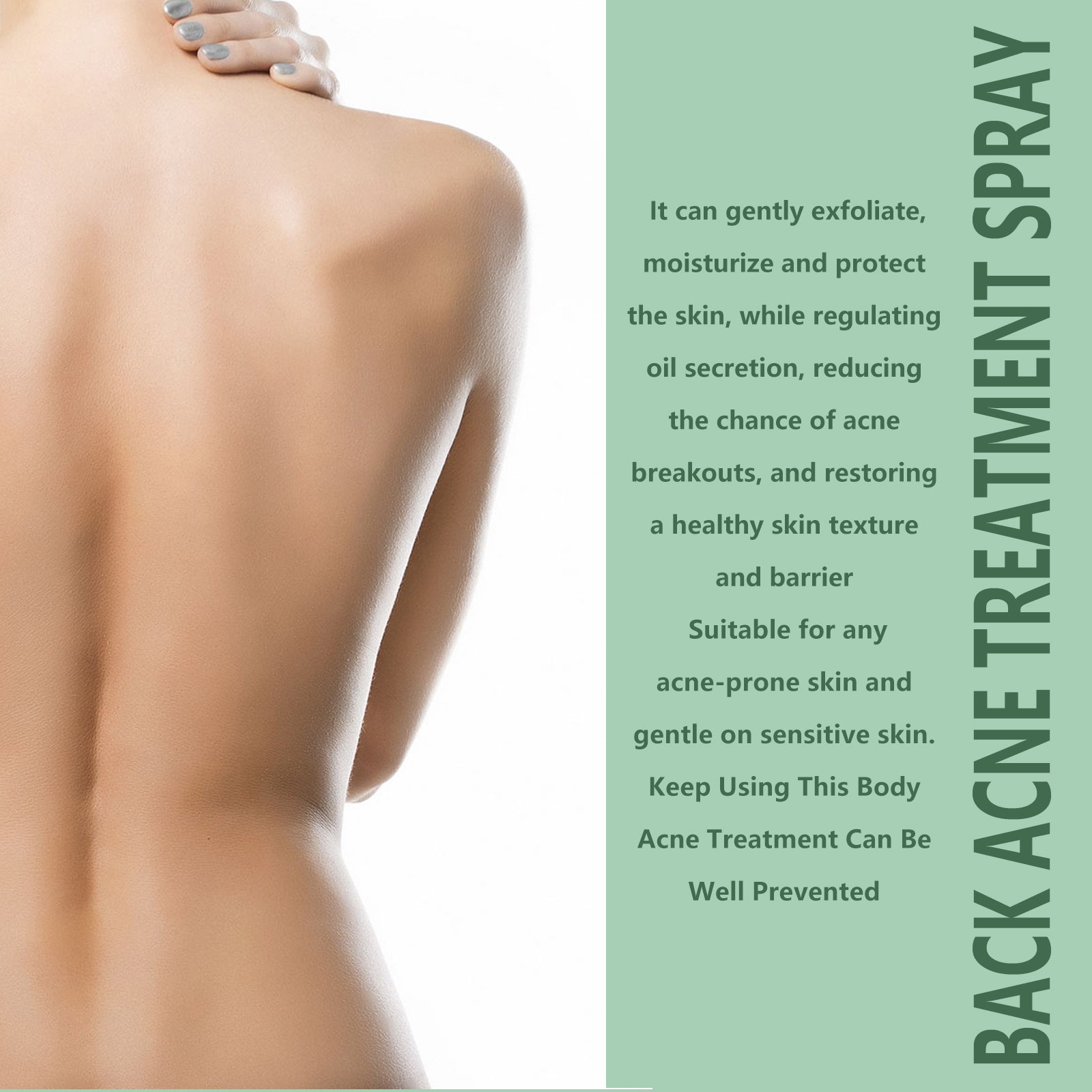 Back Acne Repair Spray, Repair Body Acne Fade Acne Mark Skin Care Spray