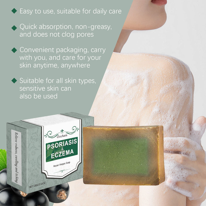OceAura Body Cleansing Repair Soap Gently Cleanses Skin, Moisturizes And Improves Skin Discomfort With Bath Soap